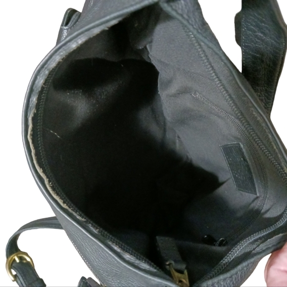 JP OERSE & Cie Black Leather Messenger Shoulder Bag - Picture 5 of 10